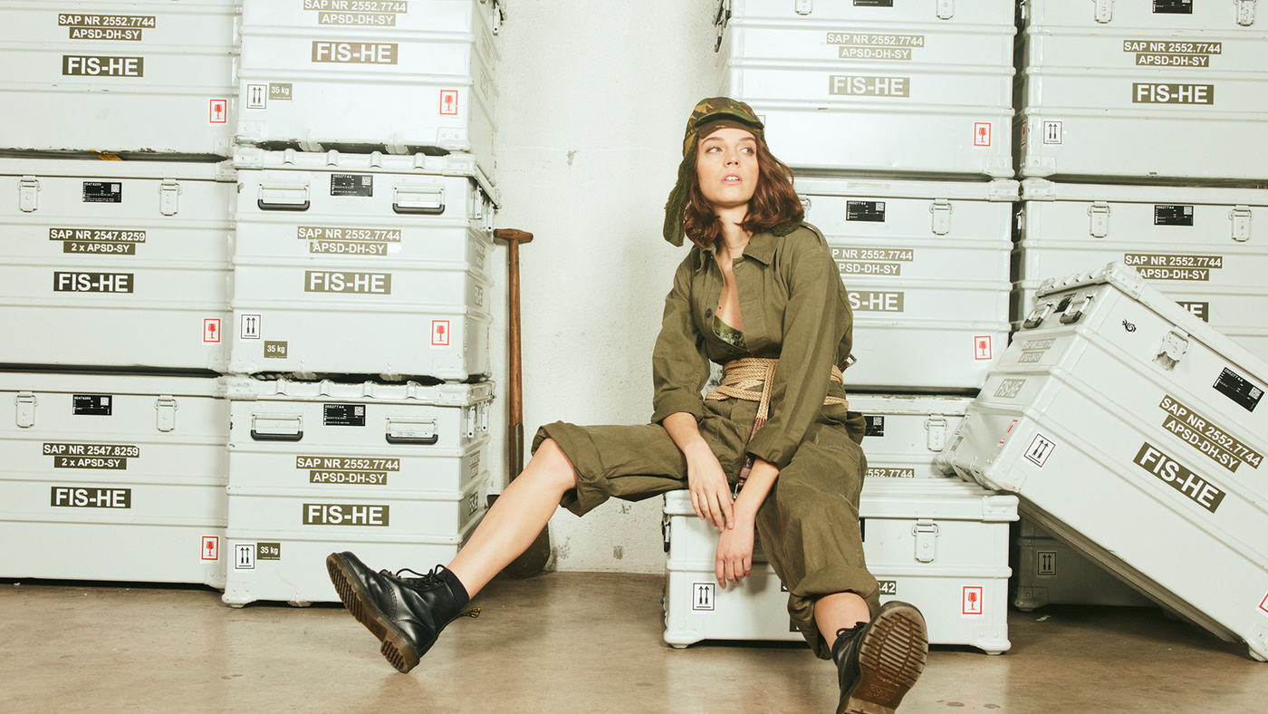Malles Charmyng vintage militaire