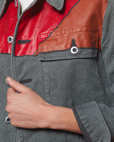 Veste Militaire Denim Automne