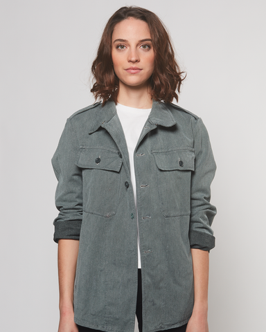 Veste militaire Suisse grise Charmyng Vintage