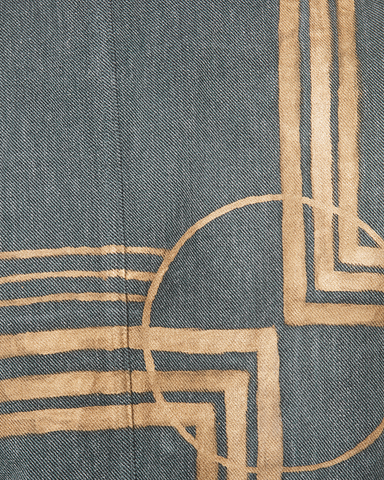 Veste Denim Militaire Dorée