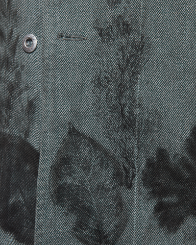 Veste Militaire Denim Feuilles