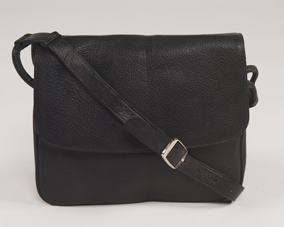Sac bandoulière cuir noir