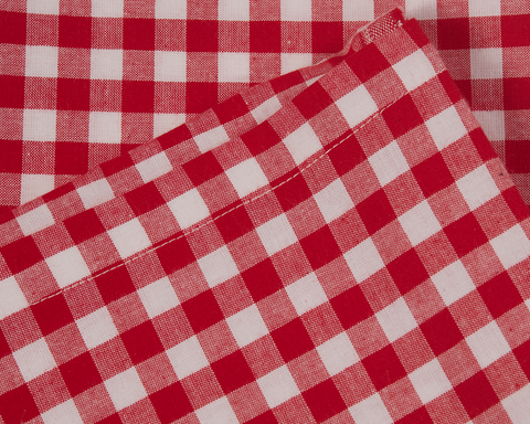 Taie oreiller vichy rouge