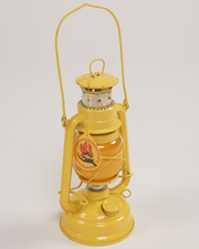 Lampe à pétrole jaune