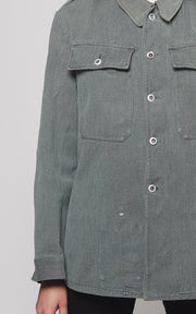 Veste militaire Suisse grise