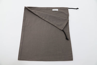 Sac en toile gris rangement